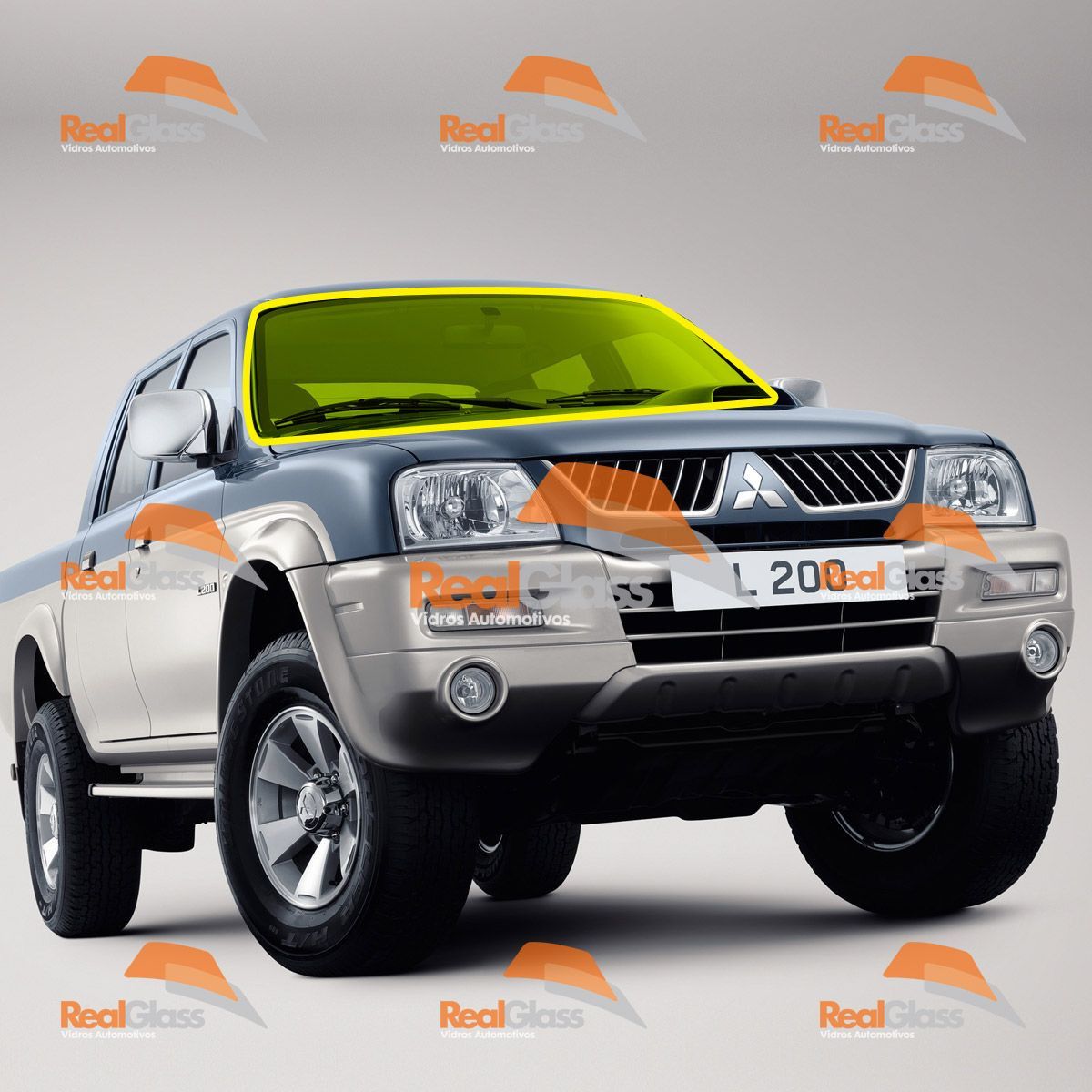 PARA-BRISA DEGRADE MITSUBISHI L200 - VIDROFORTE - 1998 A 2002-0