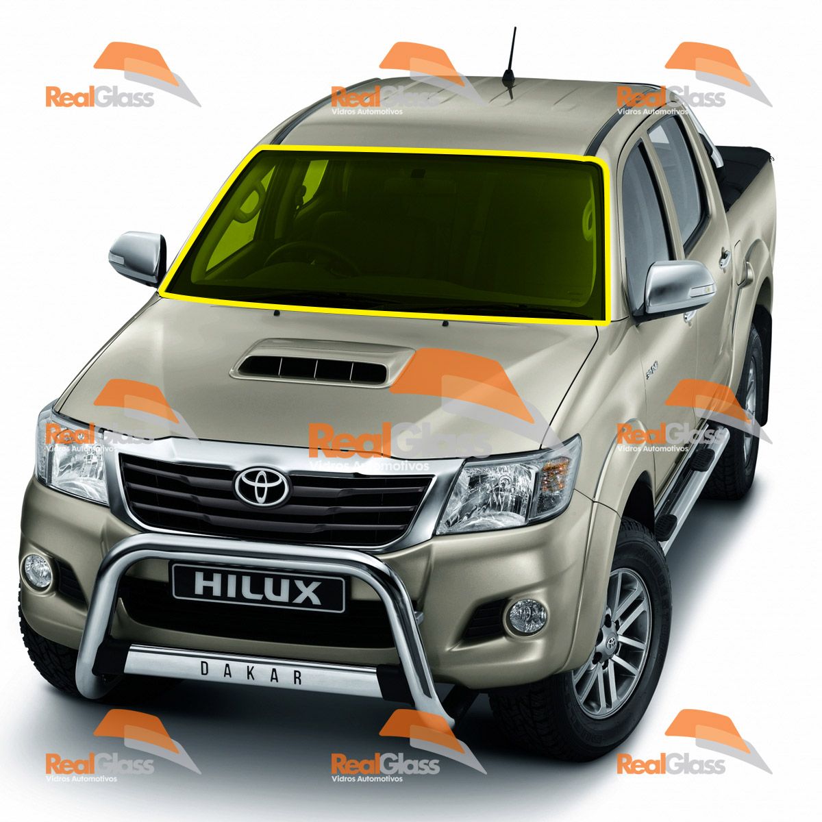 PARA-BRISA DEGRADE COM ANTENA TOYOTA HILUX - FANAVID - 2016 A 2017-0