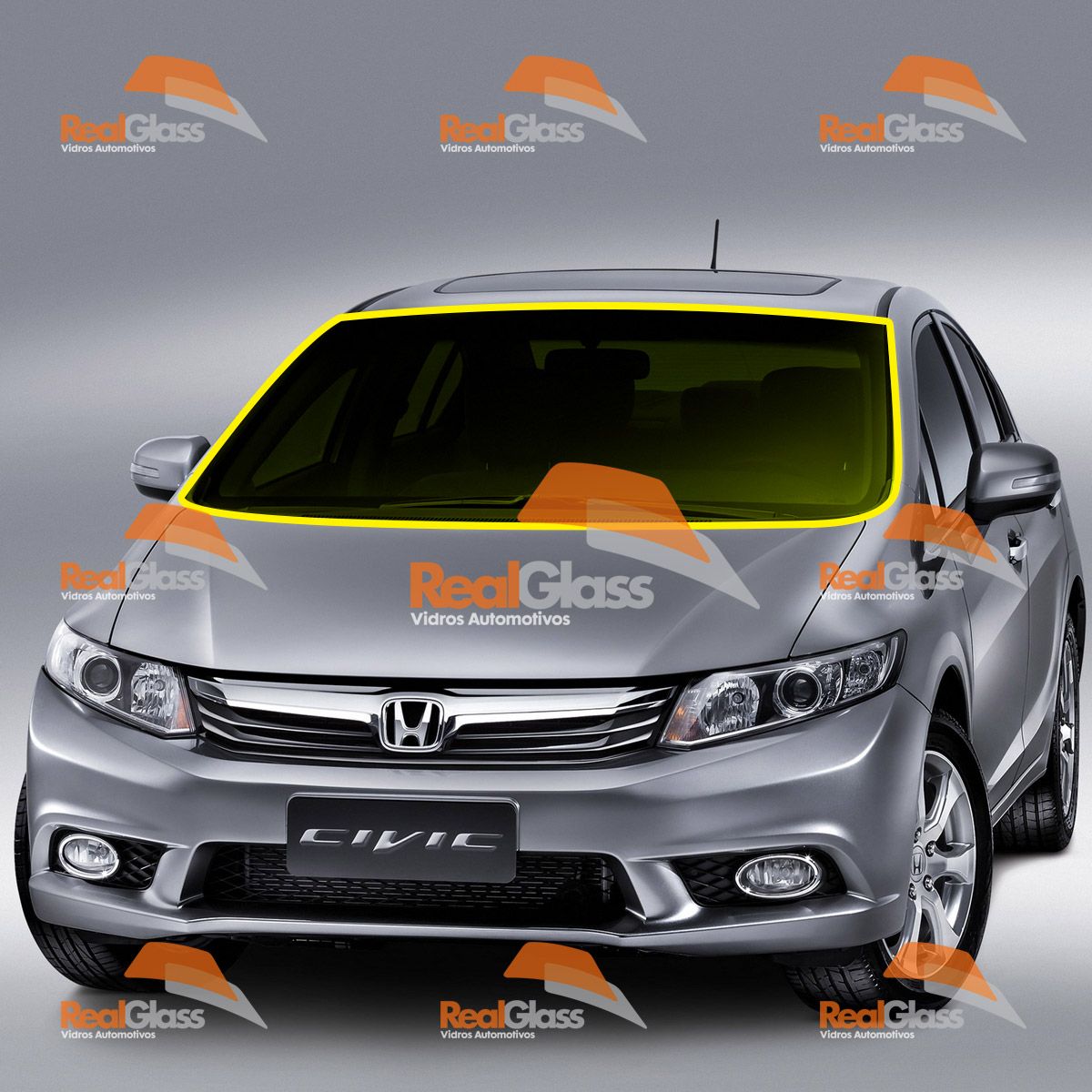 PARA-BRISA DEGRADE HONDA CIVIC - PILKINGTON - 2012 A 2015-0